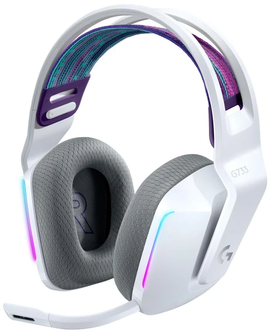 Ausinės Spēļu austiņas Logitech G733. balta