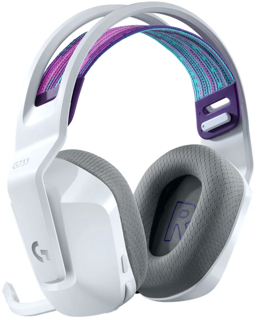 Ausinės Spēļu austiņas Logitech G733. balta