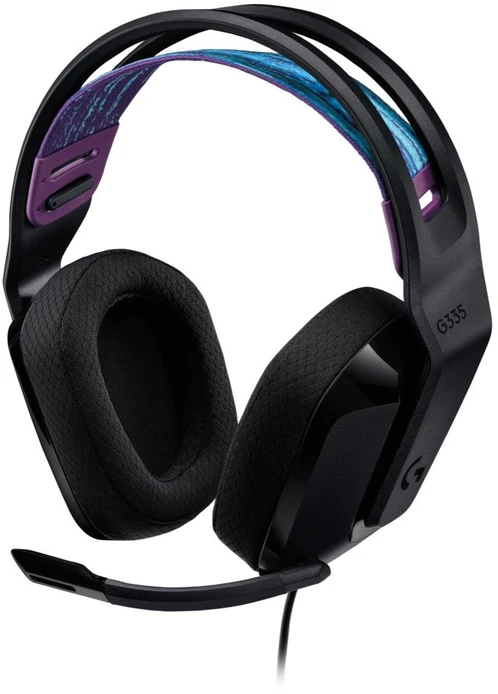 Laidinės žaidimų ausinės Logitech G335 Juodas. juodos