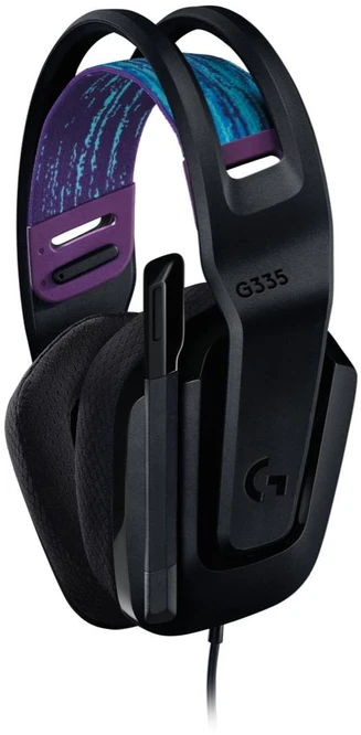 Laidinės žaidimų ausinės Logitech G335 Juodas. juodos