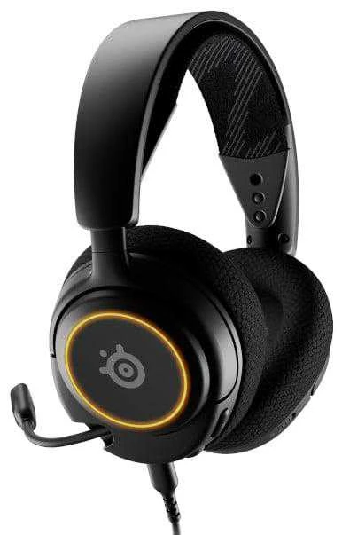 Ausinės žaidimams su mikrofonu SteelSeries Arctis Nova 3 Over-Ear, Juodos spalvos