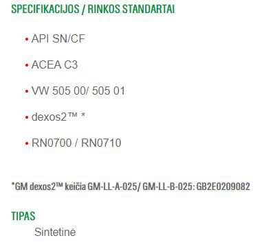 Automobilio variklio tepalas Castrol Edge Titanium FST C3 5W - 30, sintetinis, 1 l