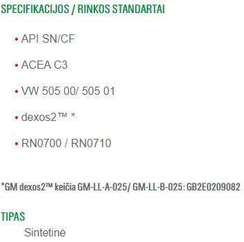 Auto dzinēja eļļa Castrol Edge Titanium FST C3 5W - 30, sintētiskais, 1 l