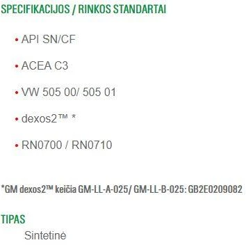 Auto dzinēja eļļa Castrol Edge Titanium FST C3 5W - 30, sintētiskais, 4 l