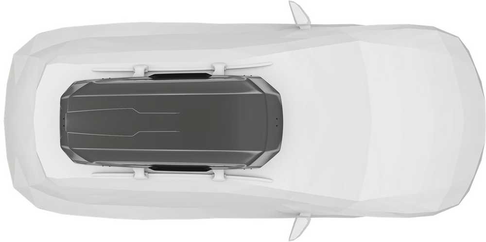 Automobilio stogo bagažinė Thule Motion 3 L, titano