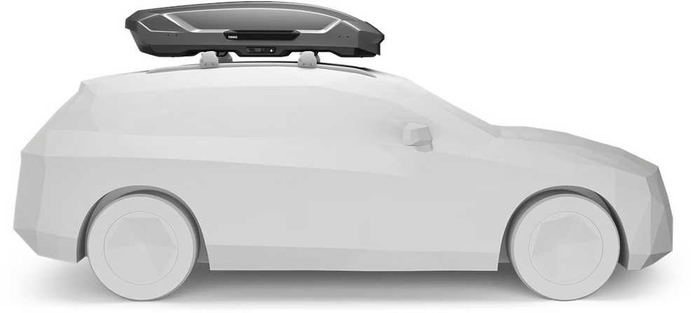 Automobilio stogo bagažinė Thule Motion 3 L, titano