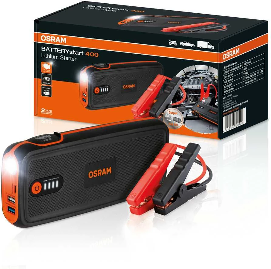 OSRAM ACE akumuliatorius-užvedėjas ličio 16800mAh, min srovė 400A. max-2000A