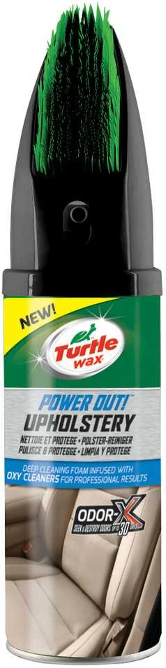 TURTLE WAX Power Out Upholstery With Odor-X, apmušalų valiklis ir apsaugos priemonė, 400 ml