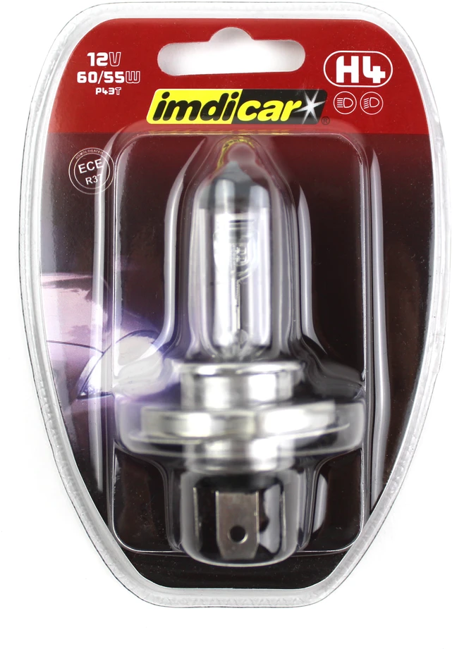 Auto spuldze Imdicar JMB-801, halogēnā spuldze, caurspīdīga krās., 12 V