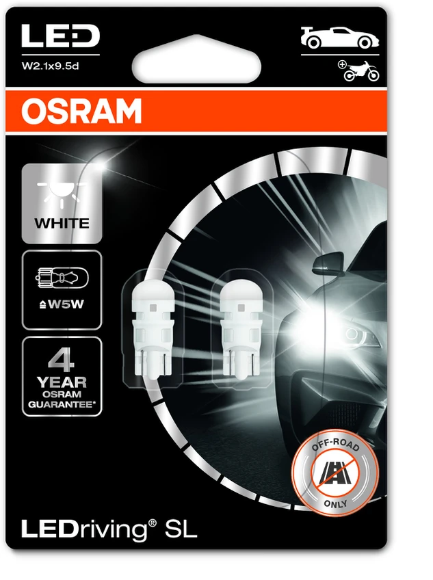 Automobilio lemputė Osram 2825DWP-2BL, led, balta sp., 12 V