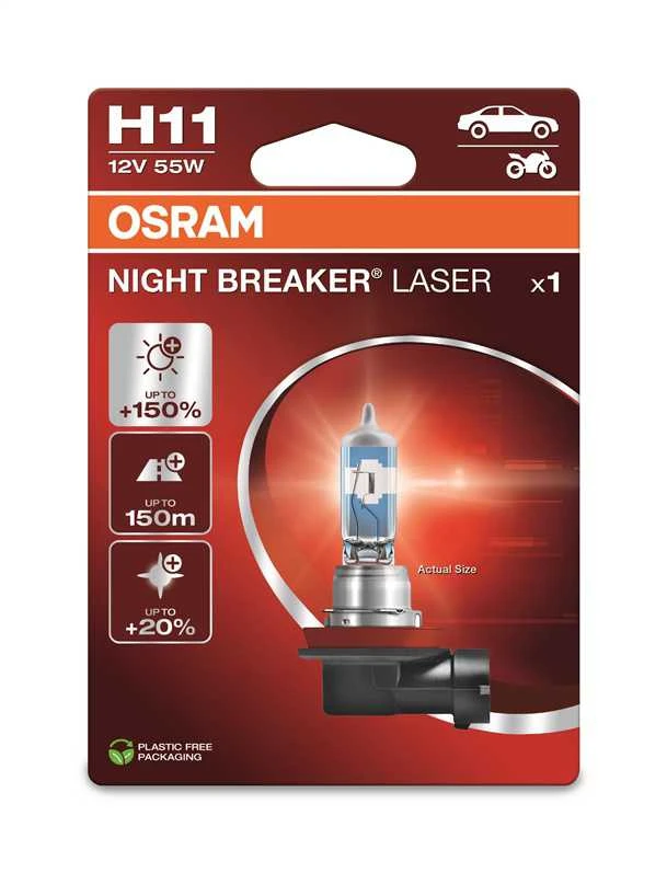 Auto spuldze Osram 64211NL-1BL, halogēnā spuldze, balta, 12 V