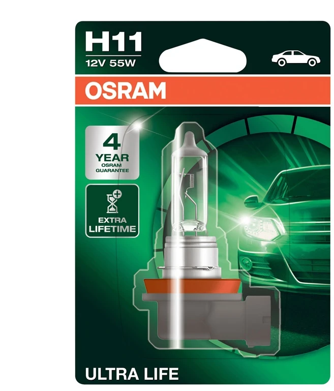 Automobilio lemputė Osram, 55 W, 12 V, H11, PGJ19-2