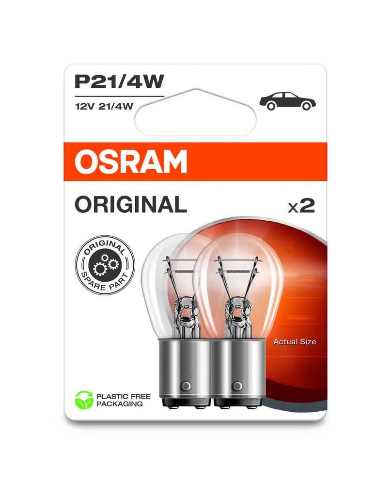 OSRAM P21/4W 7225-02B 12V automobilio lemputė
