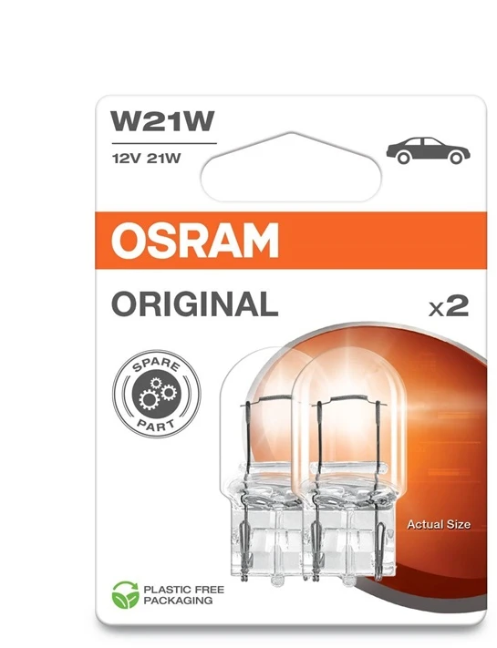 Automobilio lemputė Osram 7505-2BL, kaitrinė, skaidri sp., 12 V