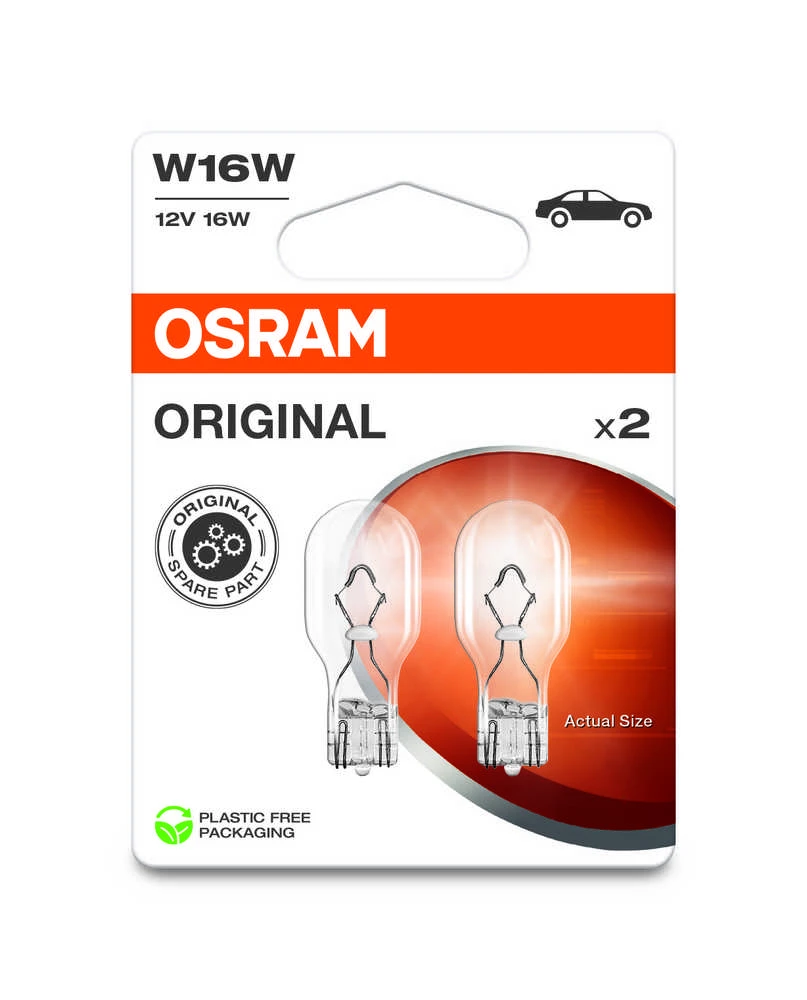 Automobilio lemputė Osram 921-2BL, kaitrinė, skaidri sp., 12 V