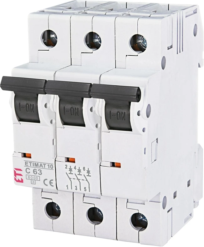 Eti Polam Automatinis jungiklis Eti MAT, 3P, C, 63A, 6 kA