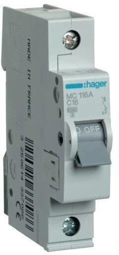 Hager MC116 C16A 1P automatinis jungiklis