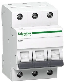 Automatinis jungiklis Schneider Electric K60N, 3P, C, 6kA, 16 A