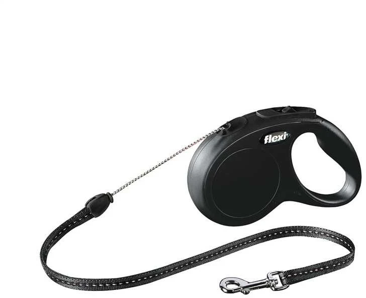 Automatinis pavadėlis Flexi 22627, juodas, 5 m