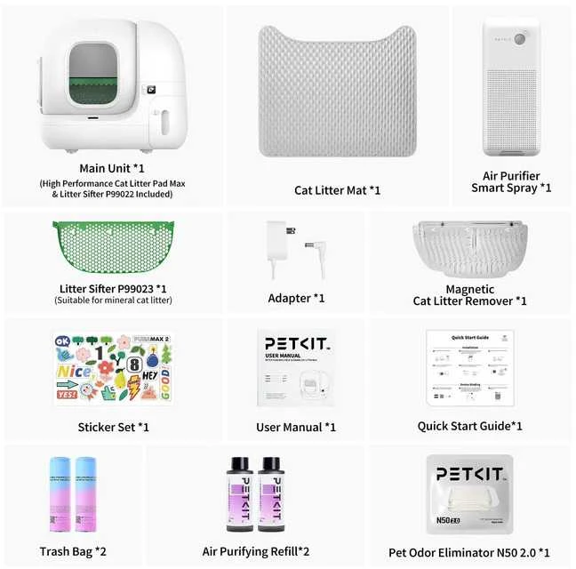 Savaime išsivalantis kačių tualetas-robotas PETKIT Pura Max 2