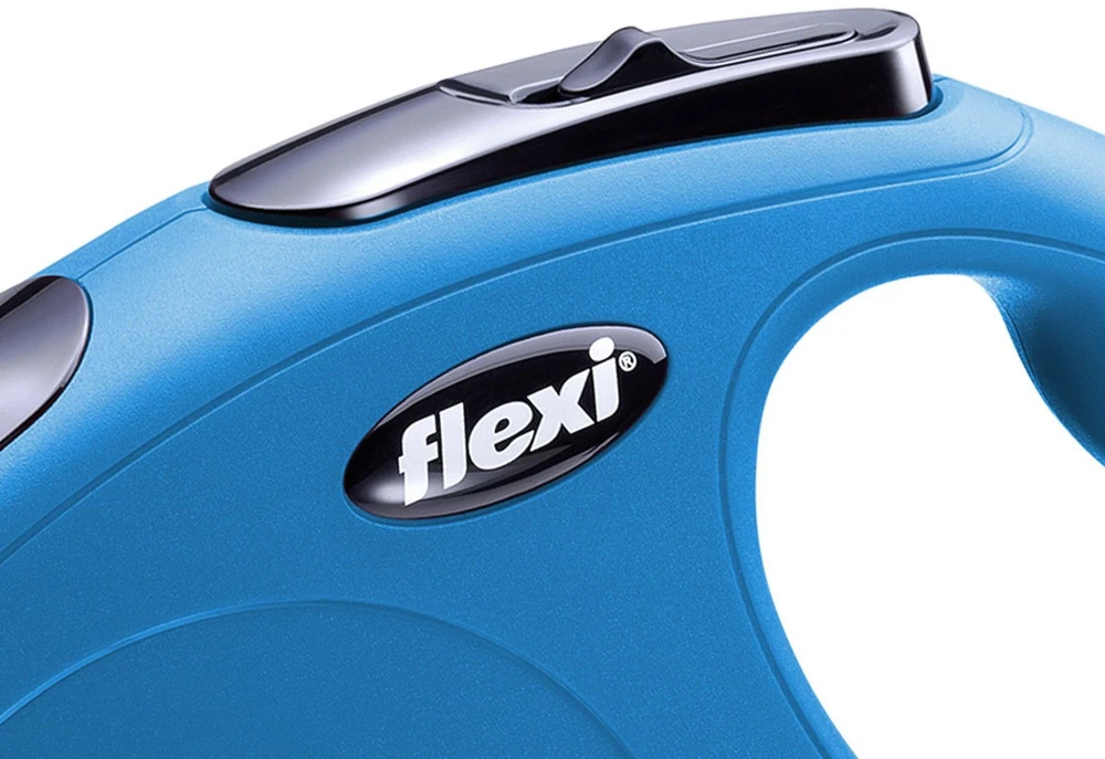 Flexi New Classic XS pavadėlis šunims iki 8kg virvinis 3m mėlynos spalvos