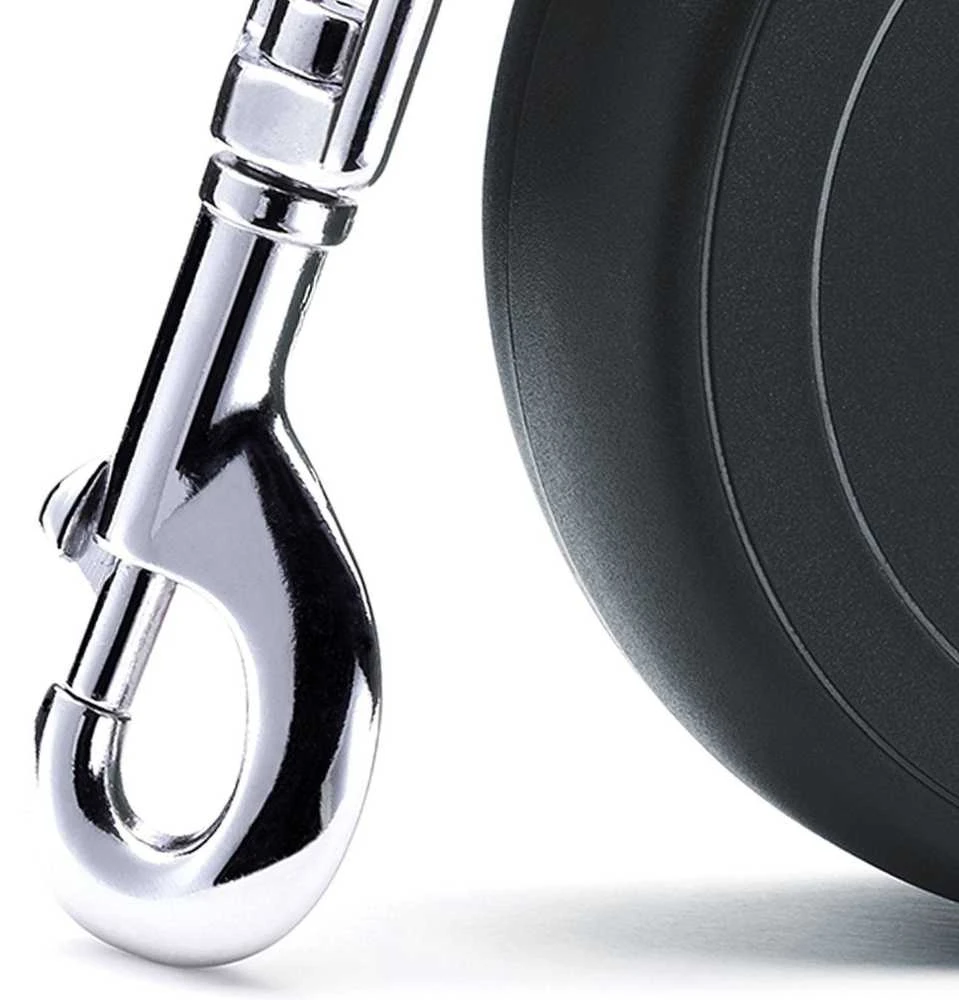 Flexi New Classic S pavadėlis šunims iki 12kg virvinis 5m juodos spalvos