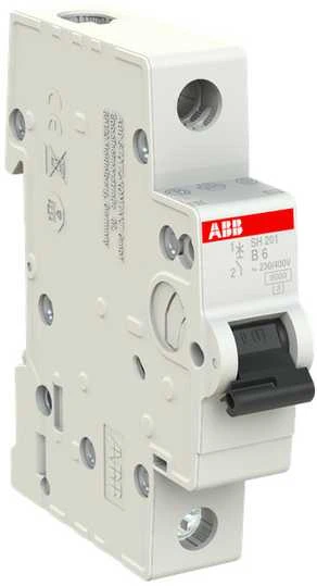 Automatinis jungiklis ABB SH201, 1P, B, 6A, 6kA