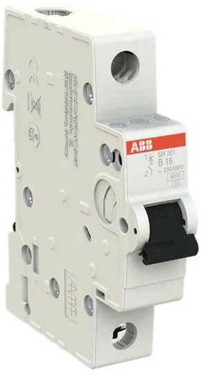 Automatinis jungiklis ABB SH201, 1P, B, 16A, 6kA