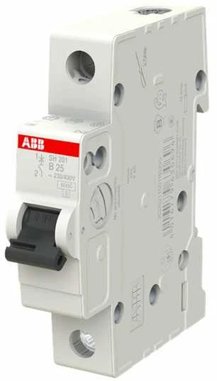 Automatinis jungiklis ABB SH201, 1P, B, 25A, 6kA