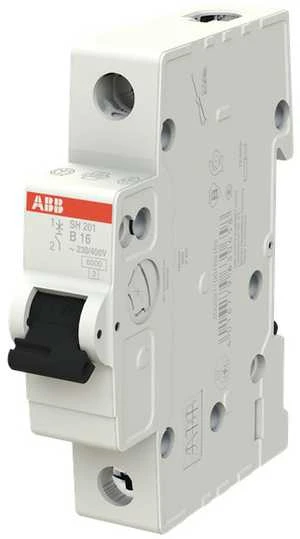 Automatinis jungiklis ABB SH201, 1P, B, 16A, 6kA