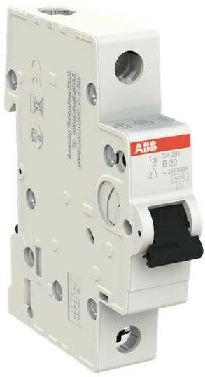 Automatinis jungiklis ABB SH201, 1P, B, 20A, 6kA