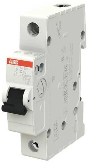 Automatinis jungiklis ABB SH201, 1P, C, 16A, 6kA