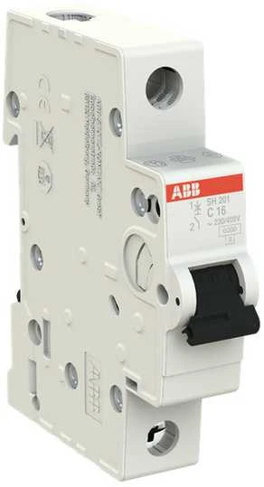 Automatinis jungiklis ABB SH201, 1P, C, 16A, 6kA