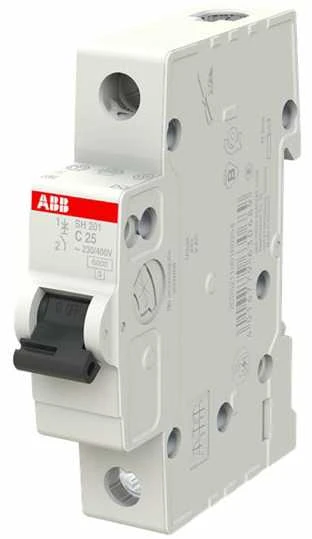 Automatinis jungiklis ABB SH201, 1P, C, 25A, 6kA