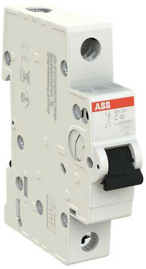 Automatinis jungiklis ABB SH201, 1P, C, 40A, 6kA