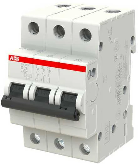 Automatinis jungiklis ABB SH203, 3P, C, 32A, 6kA