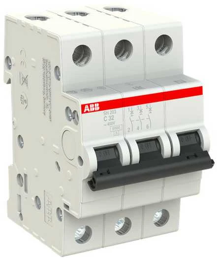 Automatinis jungiklis ABB SH203, 3P, C, 32A, 6kA