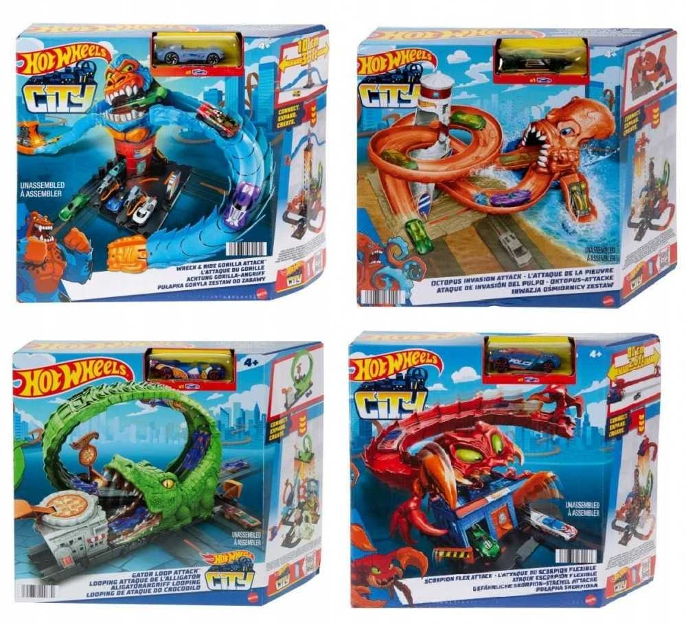 Mattel HOT WHEELS CITY trasų priedai (HDR29)