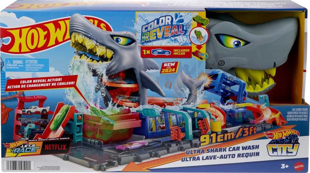 Mattel HW rinkinys „Ryklio automobilių plovykla“