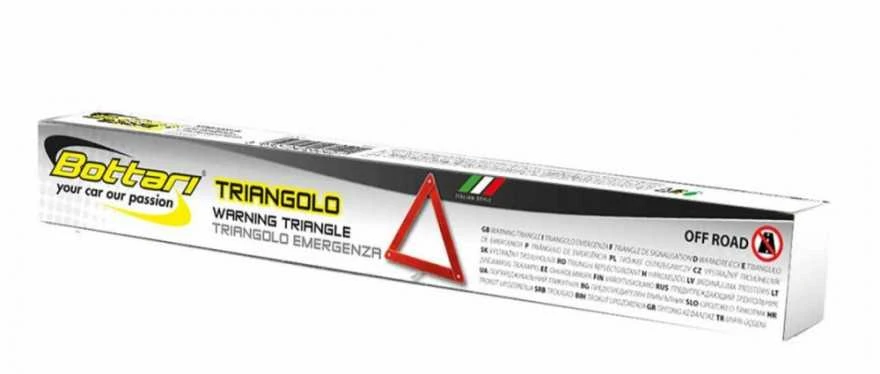 Avarinis ženklas Bottari Warning Triangle, raudonas