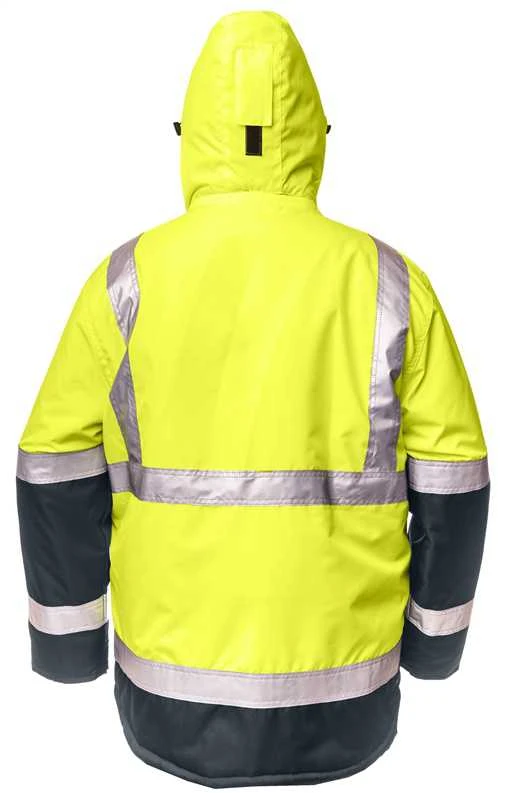 B Safety Darba jaka Baltic Canvas HI-VIS FB-8946 L, zila krās./dzeltena krās., L dydis