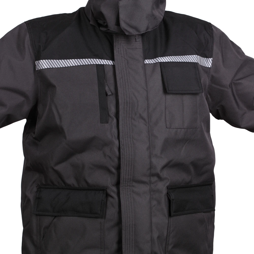 B Safety Darba jaka vīriešu Baltic Canvas FB-8924, melna krās./pelēka krās., XL dydis