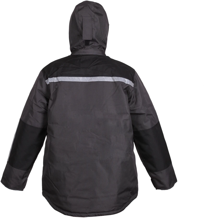 B Safety Vyriška darbo striukė „Baltic Canvas FB-8924“, juoda/pilka, XXL dydis