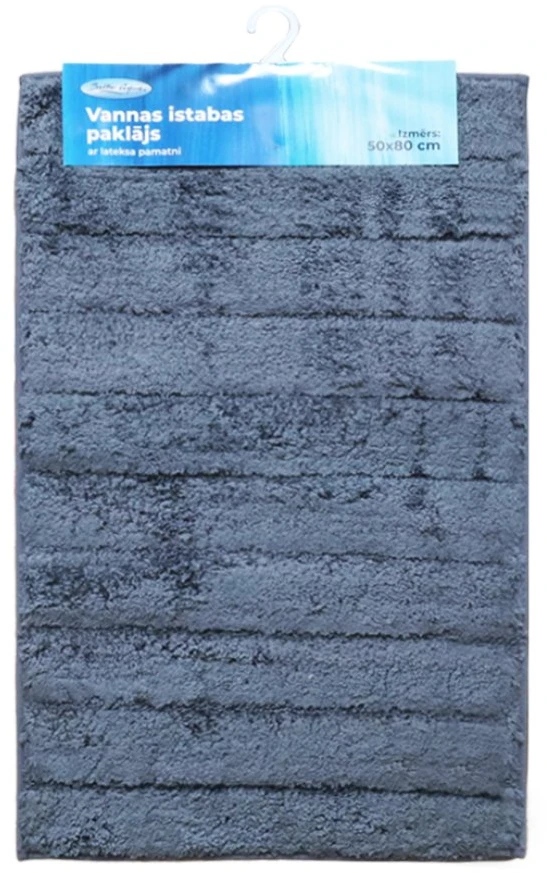 Baltic Aqua Vannas istabas paklājiņš 50x80cm Rino, pelēks
