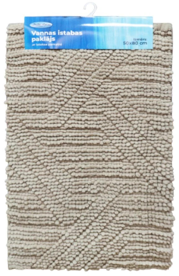 Baltic Aqua Vannas istabas paklājiņš 50x80cm Square, haki