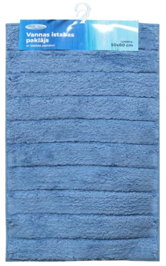 Baltic Aqua Vannas istabas paklājiņš 50x80cm Rino, mėlynas
