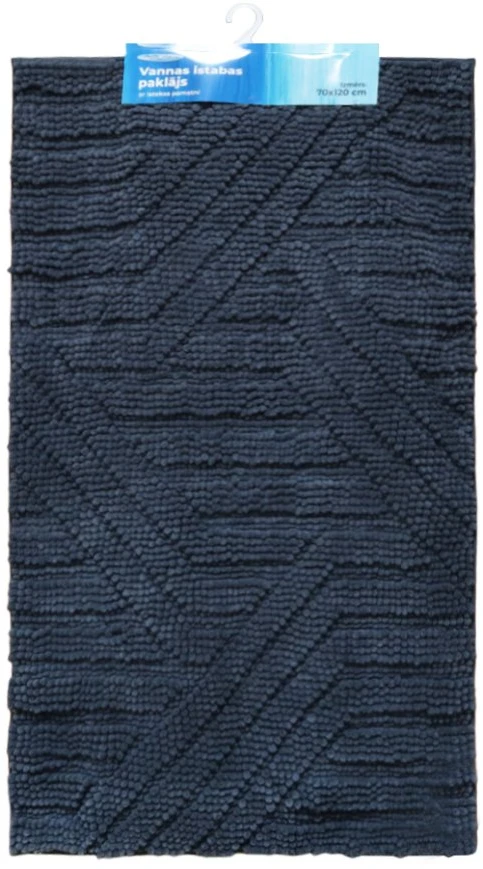 Baltic Aqua Vannas istabas paklājiņš 70x120cm Square, pelēks