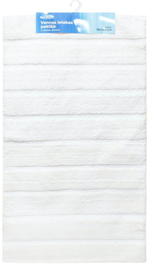 Baltic Aqua Vannas istabas paklājiņš 70x120cm Rino, balts