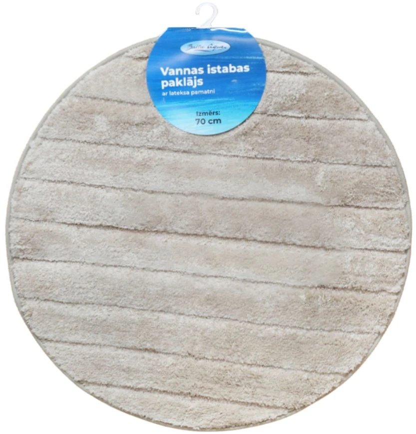 Baltic Aqua Vannas istabas paklājiņš D70cm Rino, haki