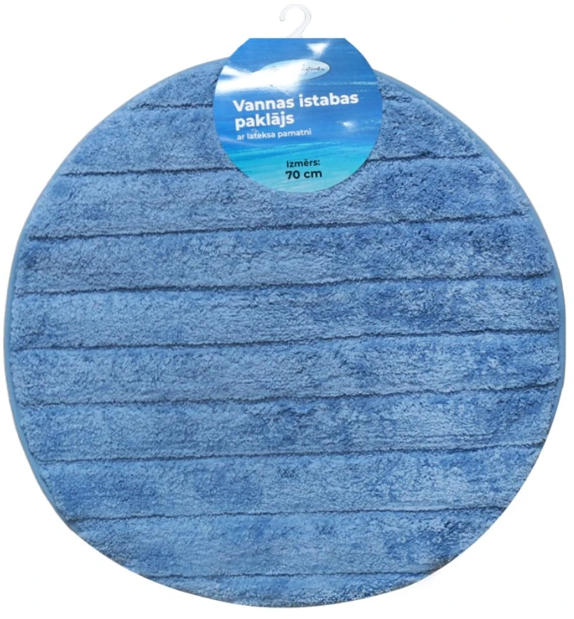 Baltic Aqua Vannas istabas paklājiņš D70cm Rino, mėlynas